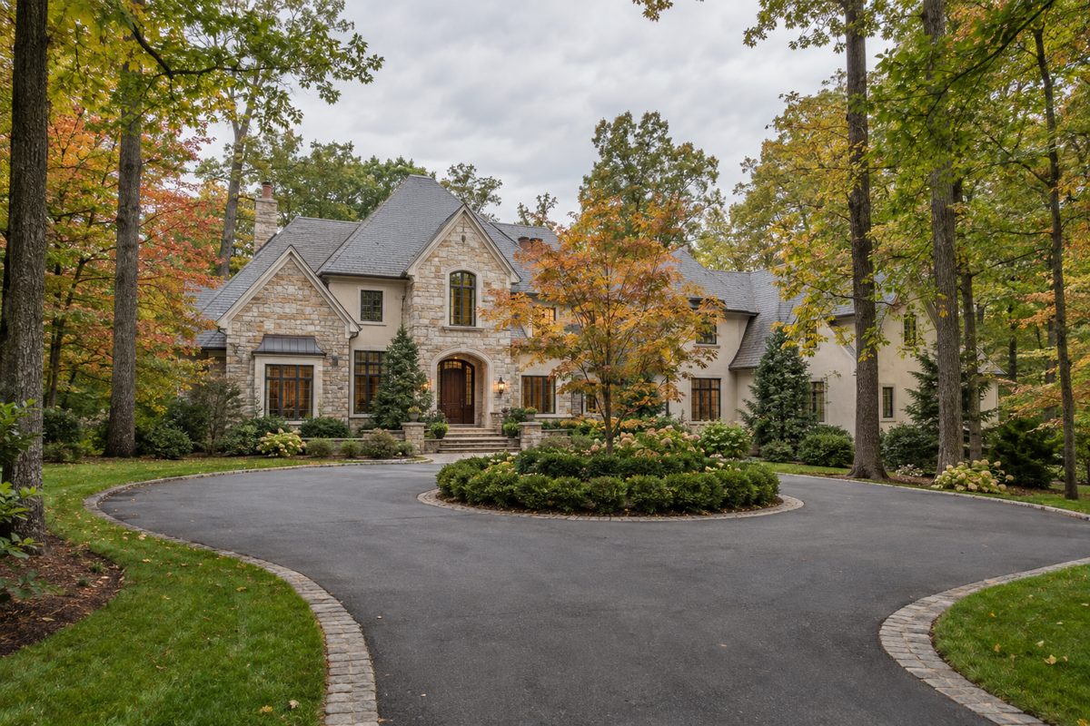 Estate home on a wooded lot in Fairfax County